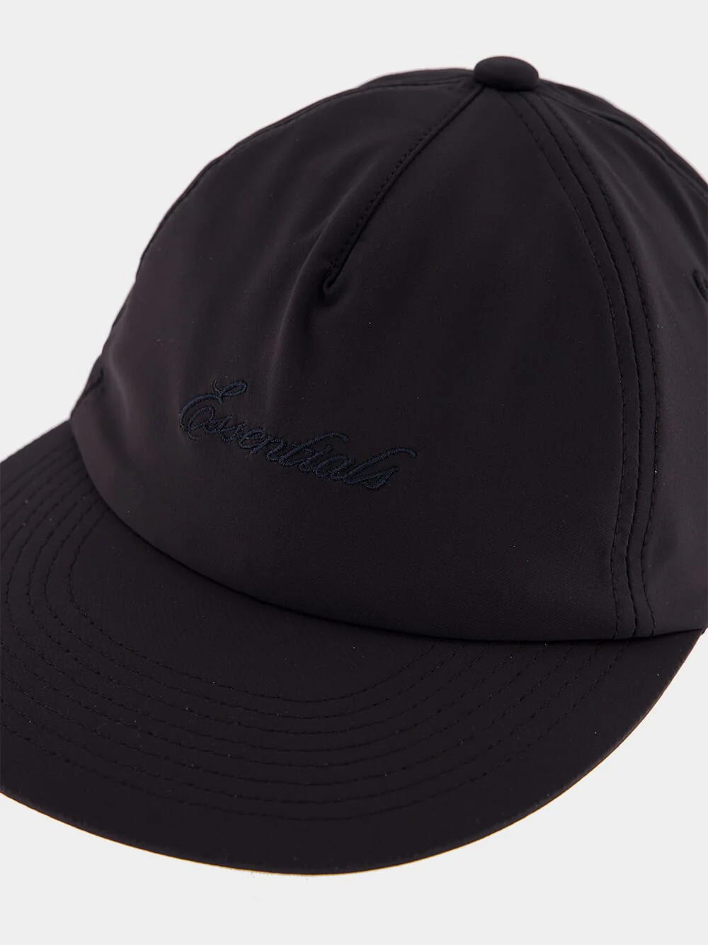 Black Essentials Signature Nylon Cap - Image 3