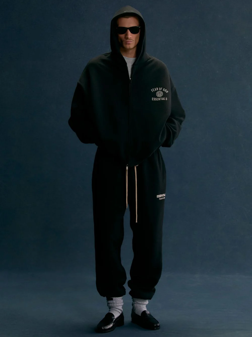Black Full-Zip Sweatshirt - Image 2