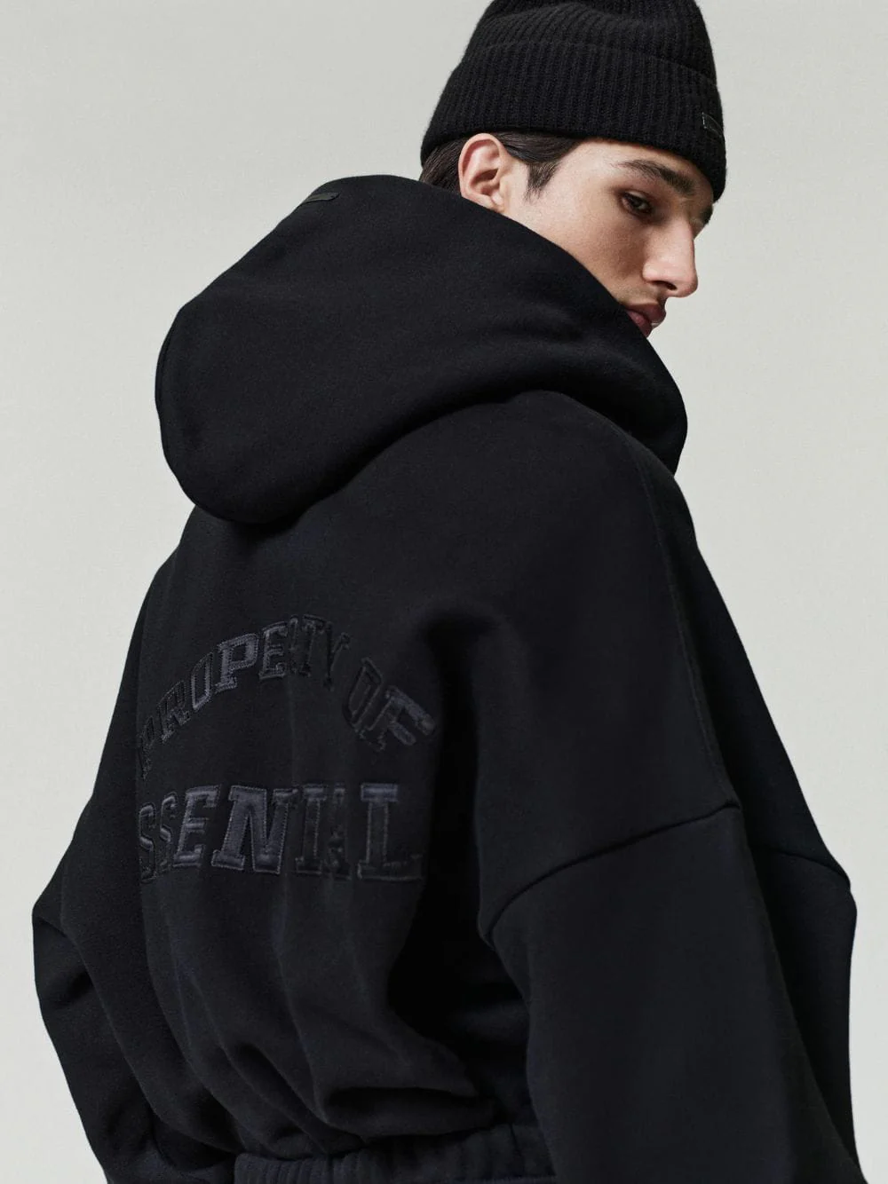 Black Property Lounge Hooded Sweatshirt - Image 3