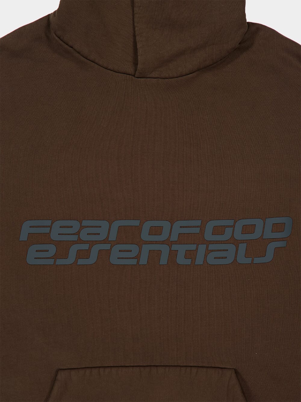 Brown Heavy Fleece 90s Hooded Sweatshirt - Image 6