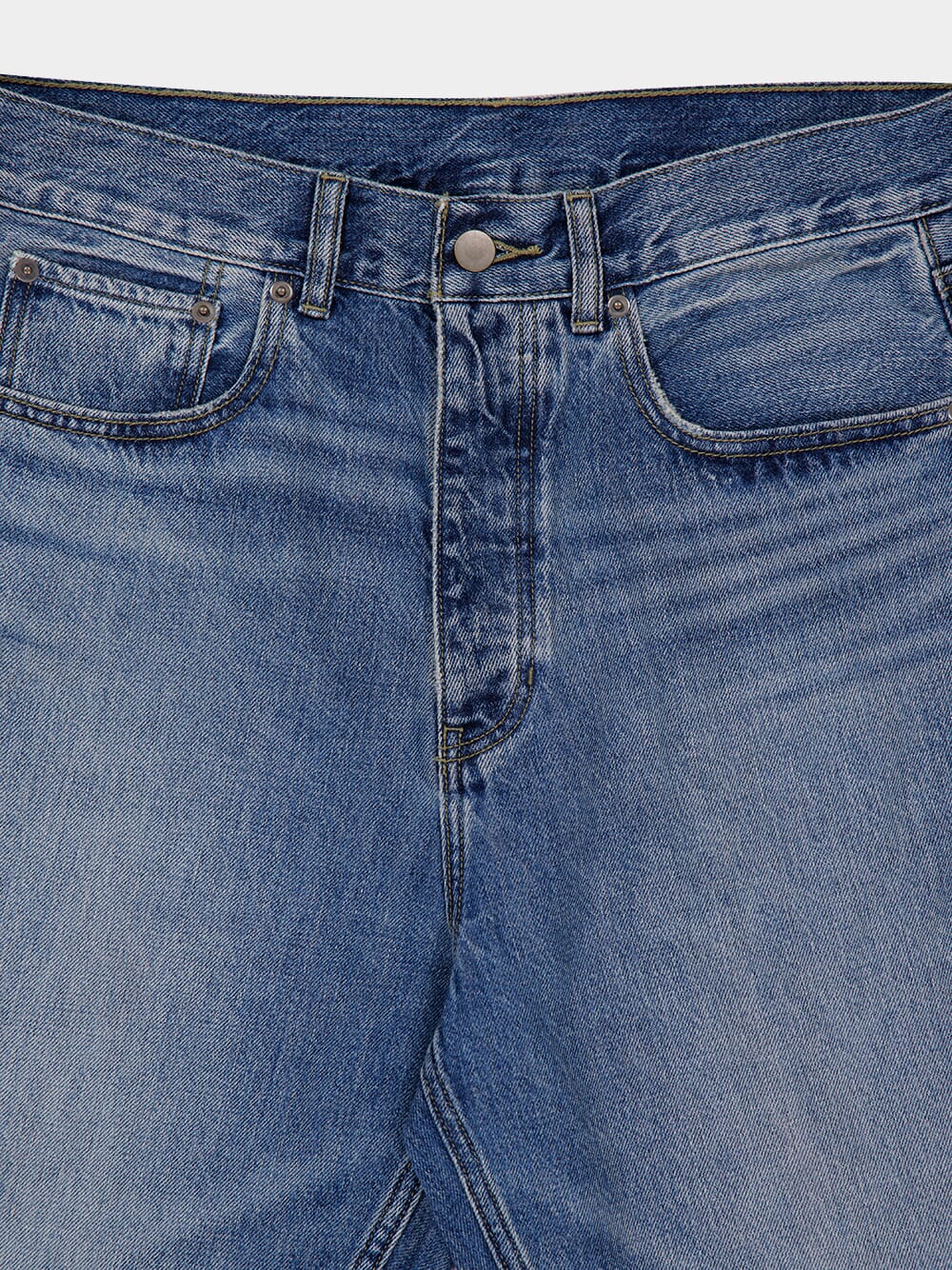 Classic Blue 5-Pocket Denim Jeans - Image 3