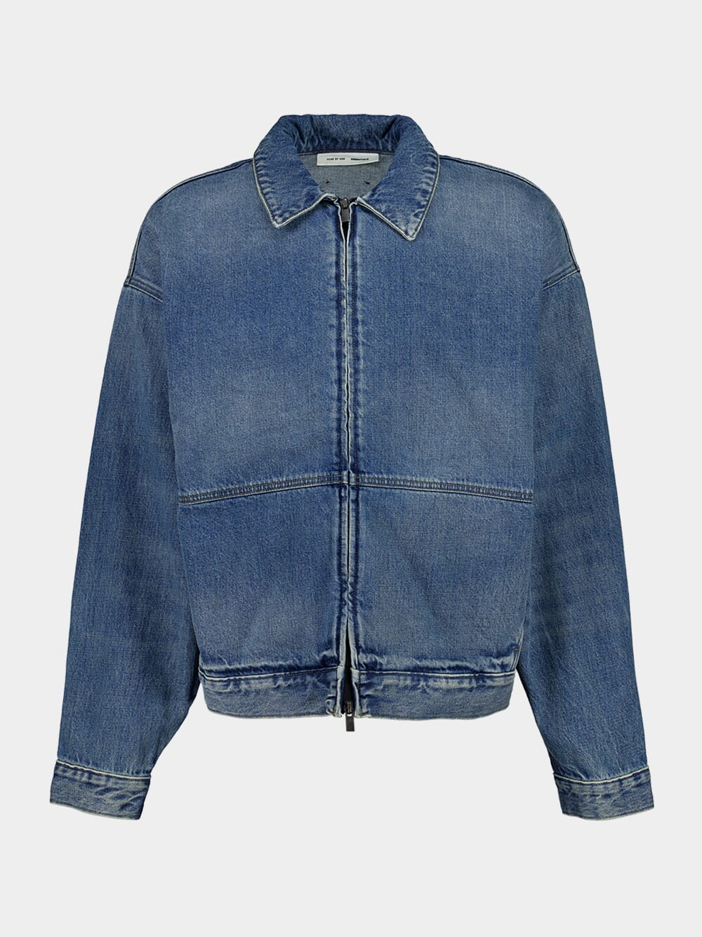 Classic Blue Denim Trucker Jacket - Image 2