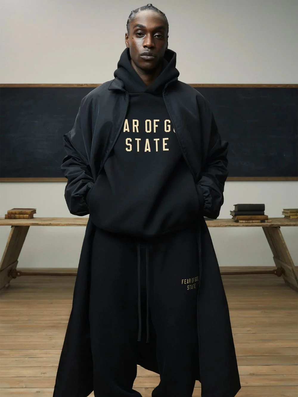 Black Fleece Hoodie - Image 2