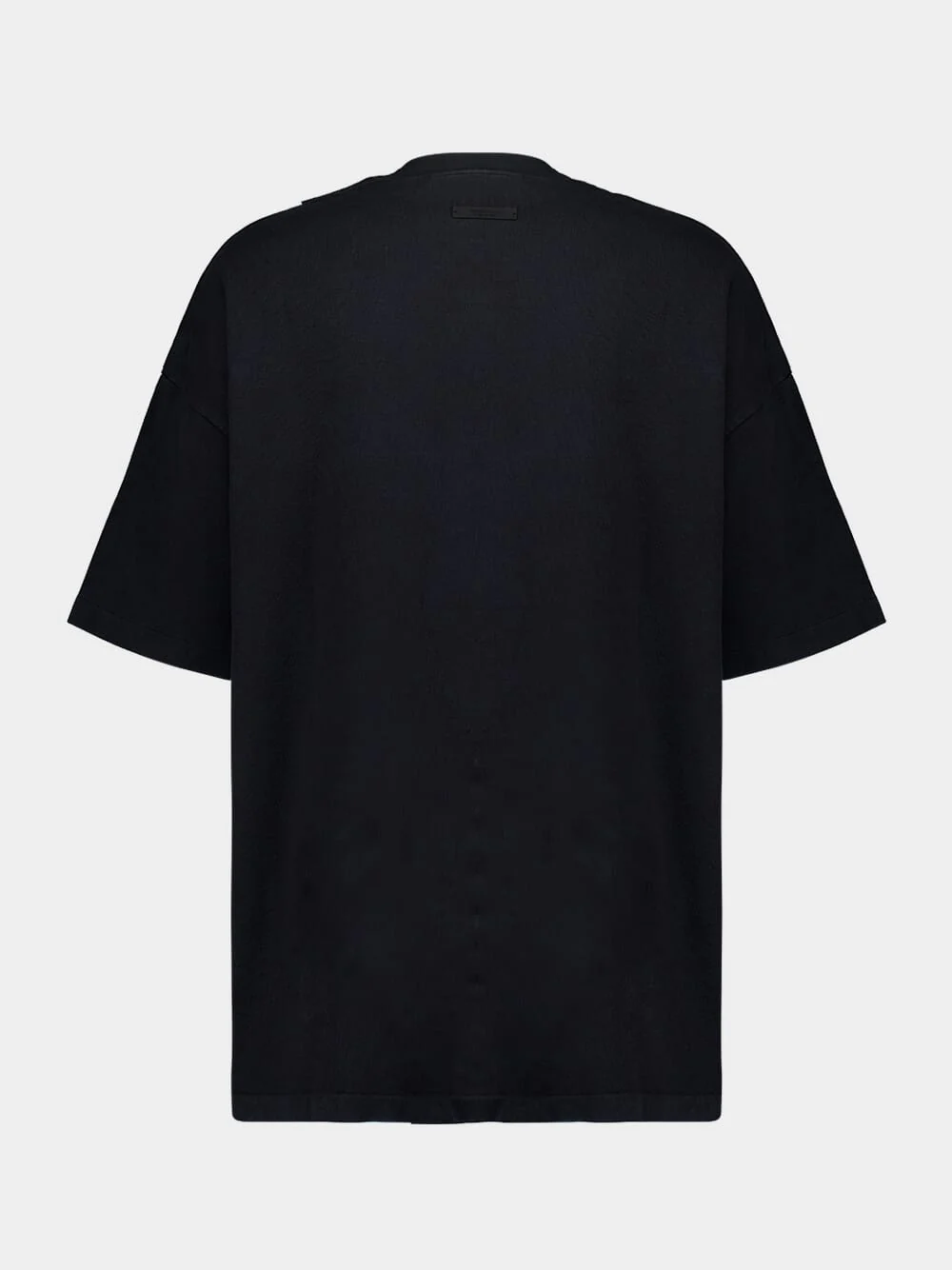 Black Heavy Jersey T-Shirt with Logo - Image 2