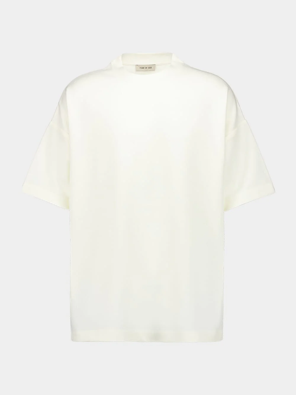 Cream Merino Wool Short Sleeve T-Shirt