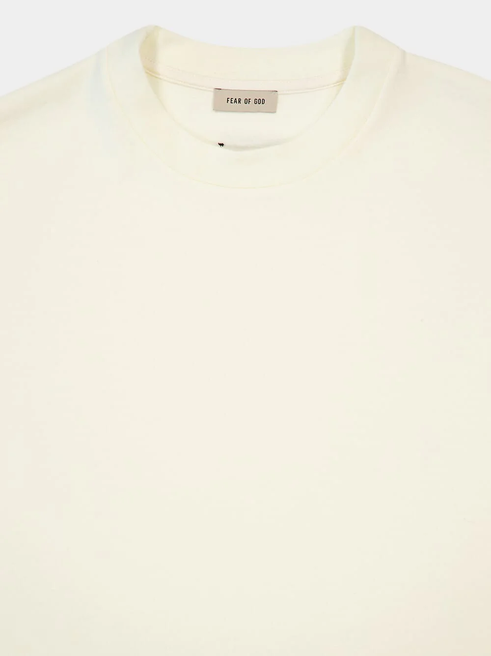 Cream Merino Wool Short Sleeve T-Shirt - Image 3