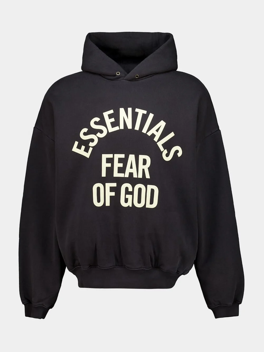 Faded Black Campus 90s Hooded Sweatshirt