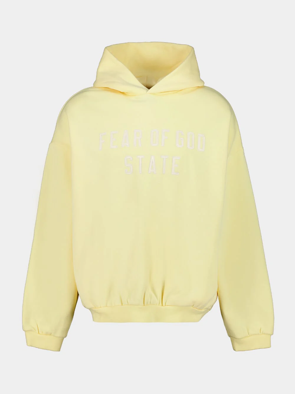 Garden Yellow Hooded Sweatshirt Oversized 90s Fit