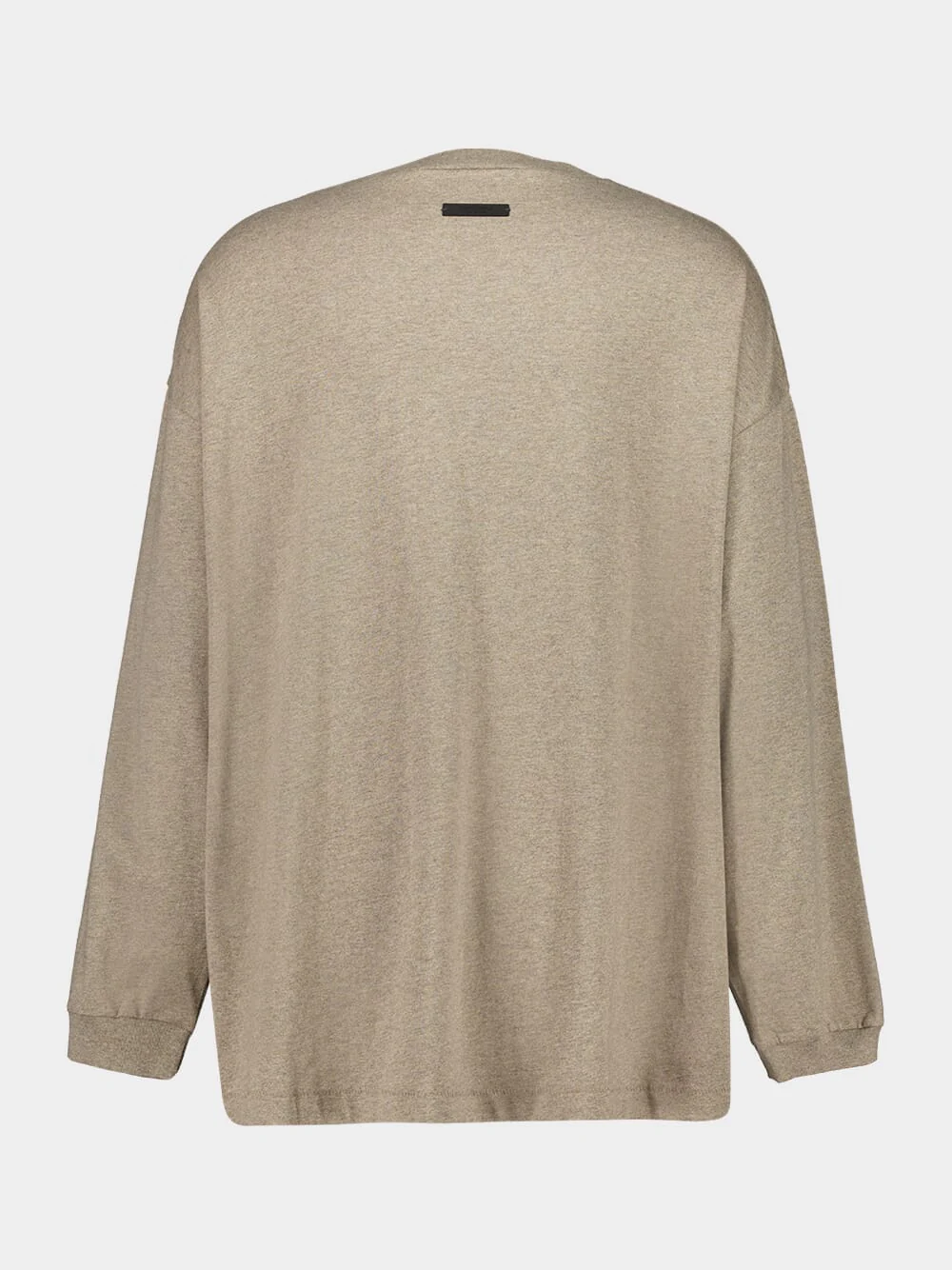 Heather Gray Long-Sleeve Logo Top - Image 2