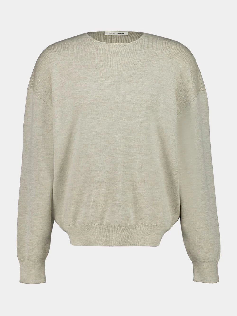 Heather Stone Sweater Crewneck Knit in Merino Wool