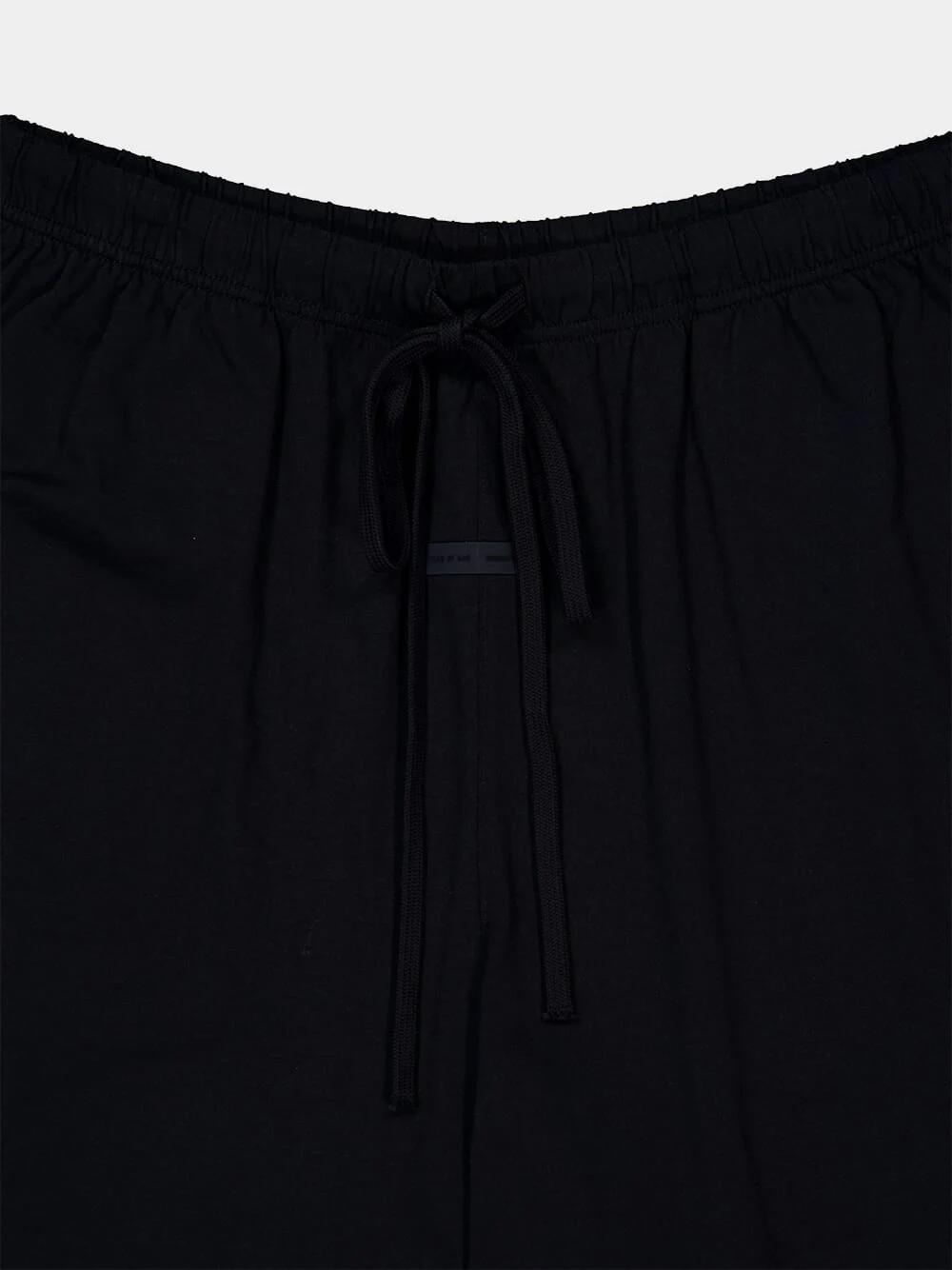 Jet Black Jersey Cotton Shorts - Image 3