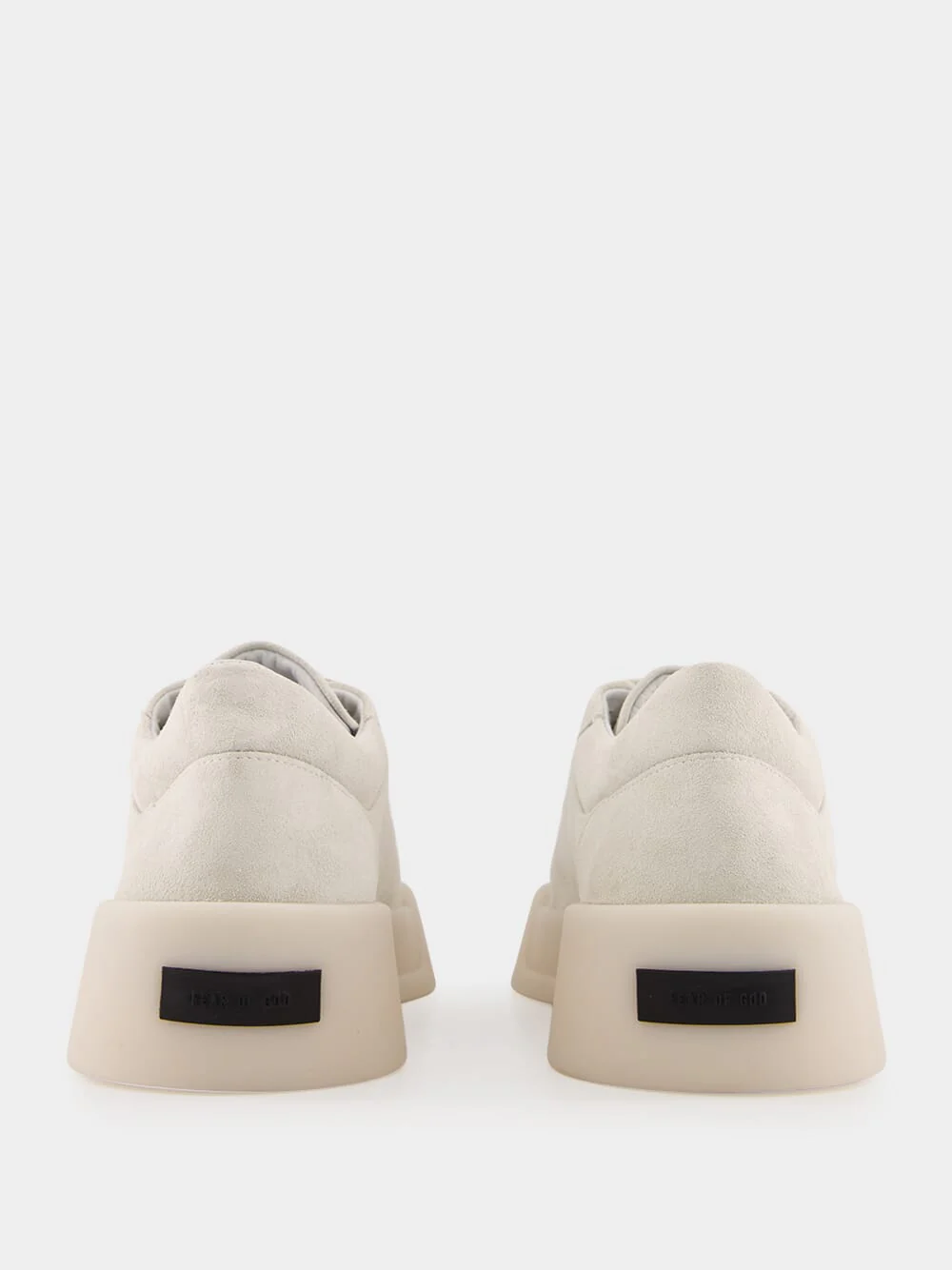 Cream Suede Aerobic Low-Top Sneakers - Image 5