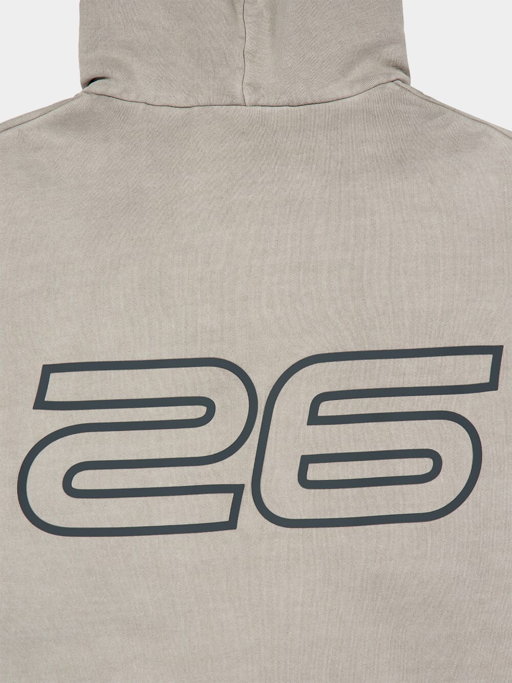 Smoke Grey Heavy Fleece 90s Hooded Sweatshirt - Image 4