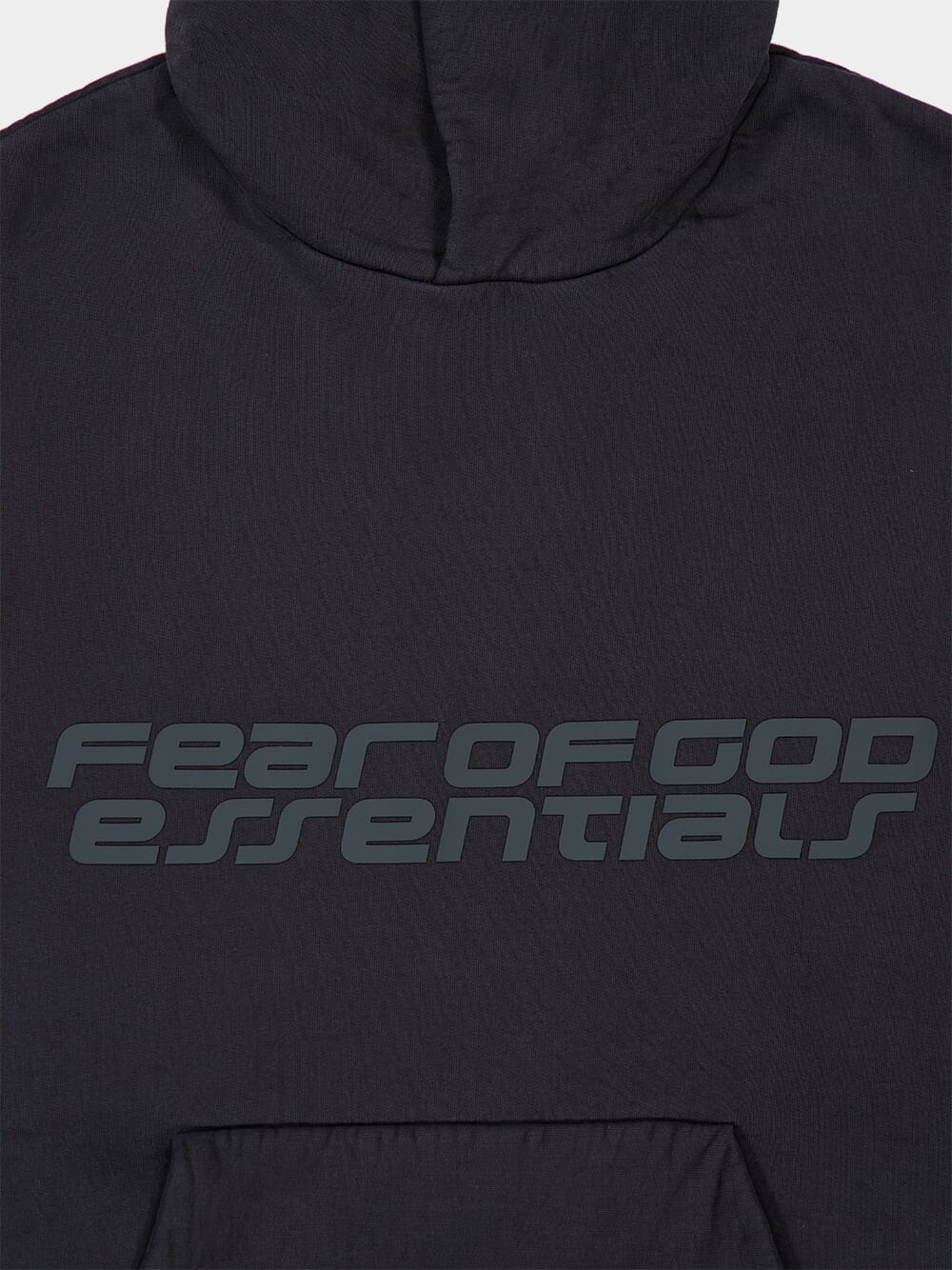 Vintage Black Heavy Fleece 90s Hooded Sweatshirt - Image 5