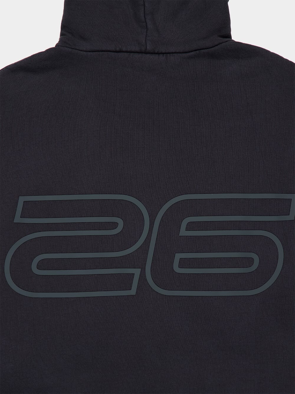Vintage Black Heavy Fleece 90s Hooded Sweatshirt - Image 6