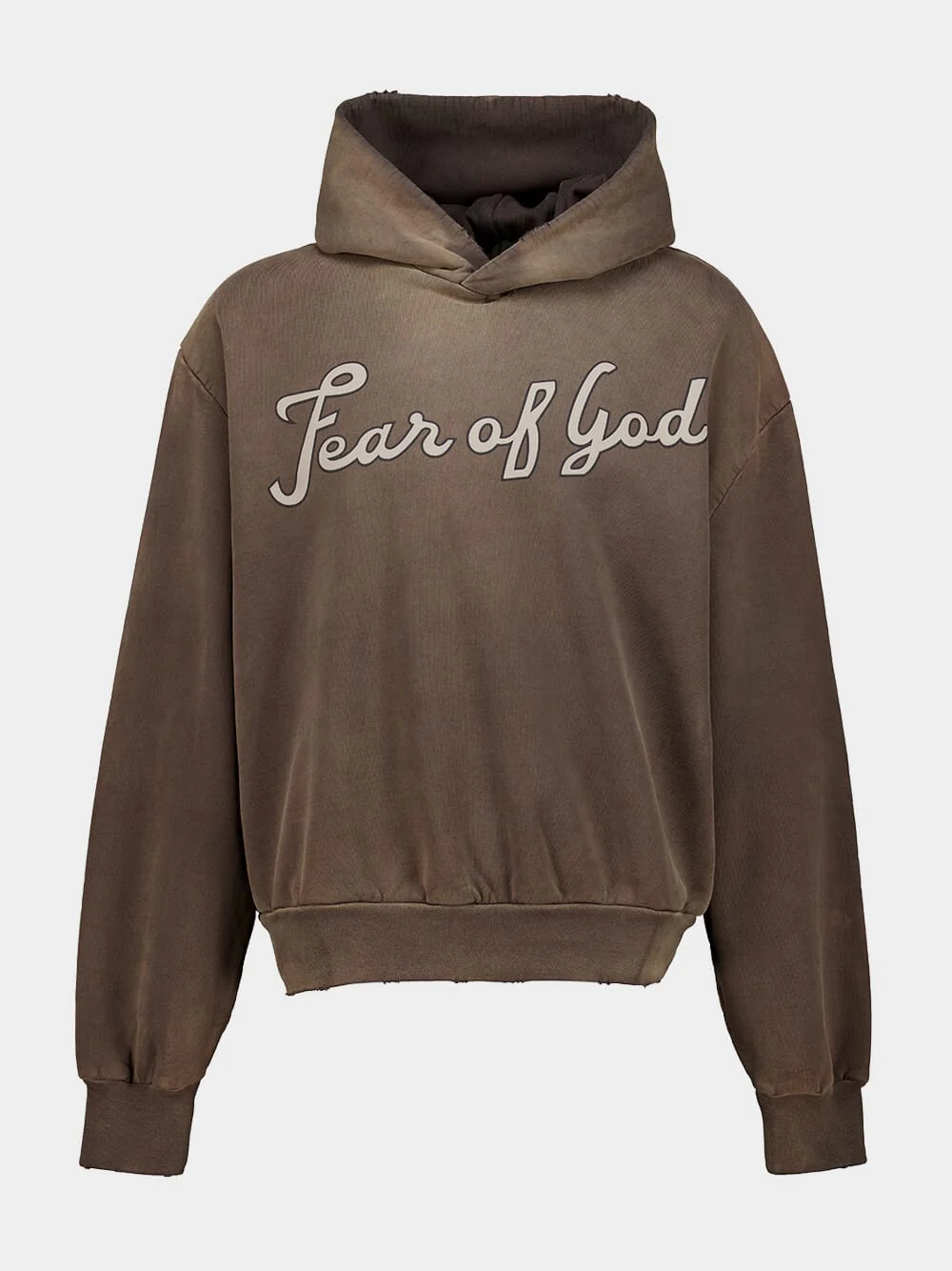 Faded Brown 26 Classic Half Raglan Hooded Sweatshirt - Image 2