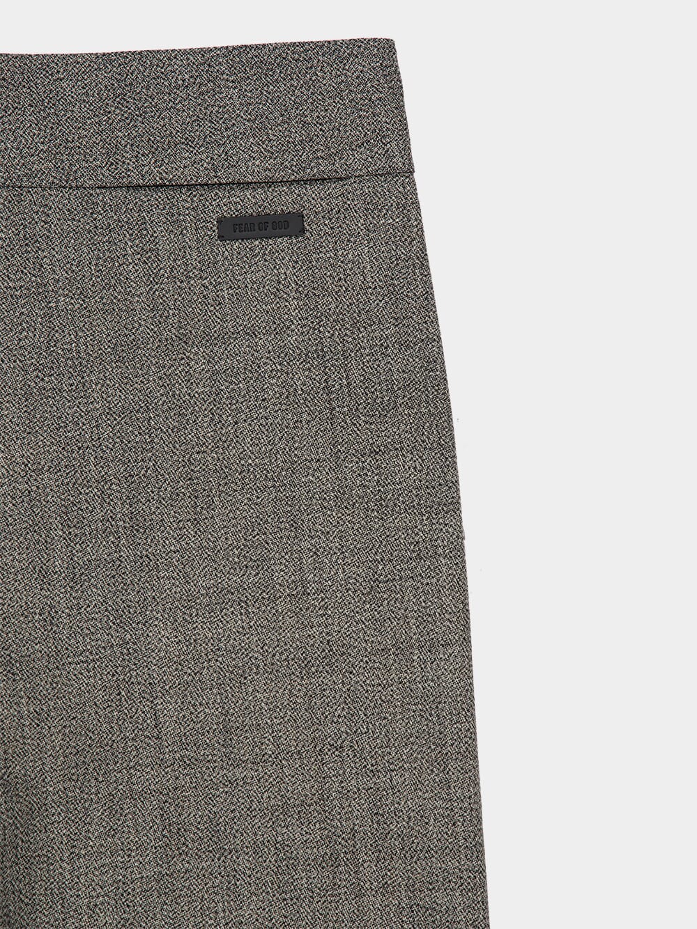 Grey Wool Wide-Leg Trousers - Image 5