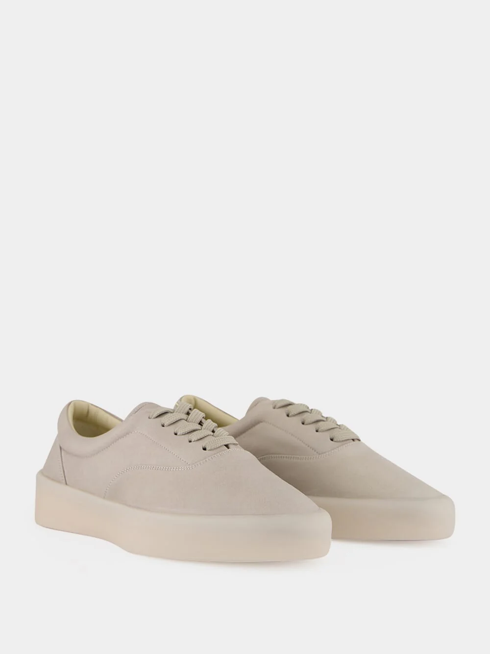 Light Grey Suede 101 Sneakers - Image 2