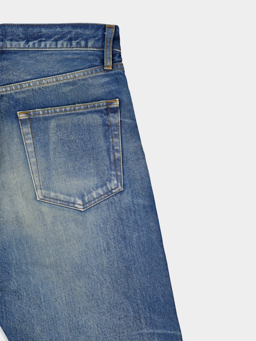 Mid Indigo Cotton Classic Jeans - Image 4