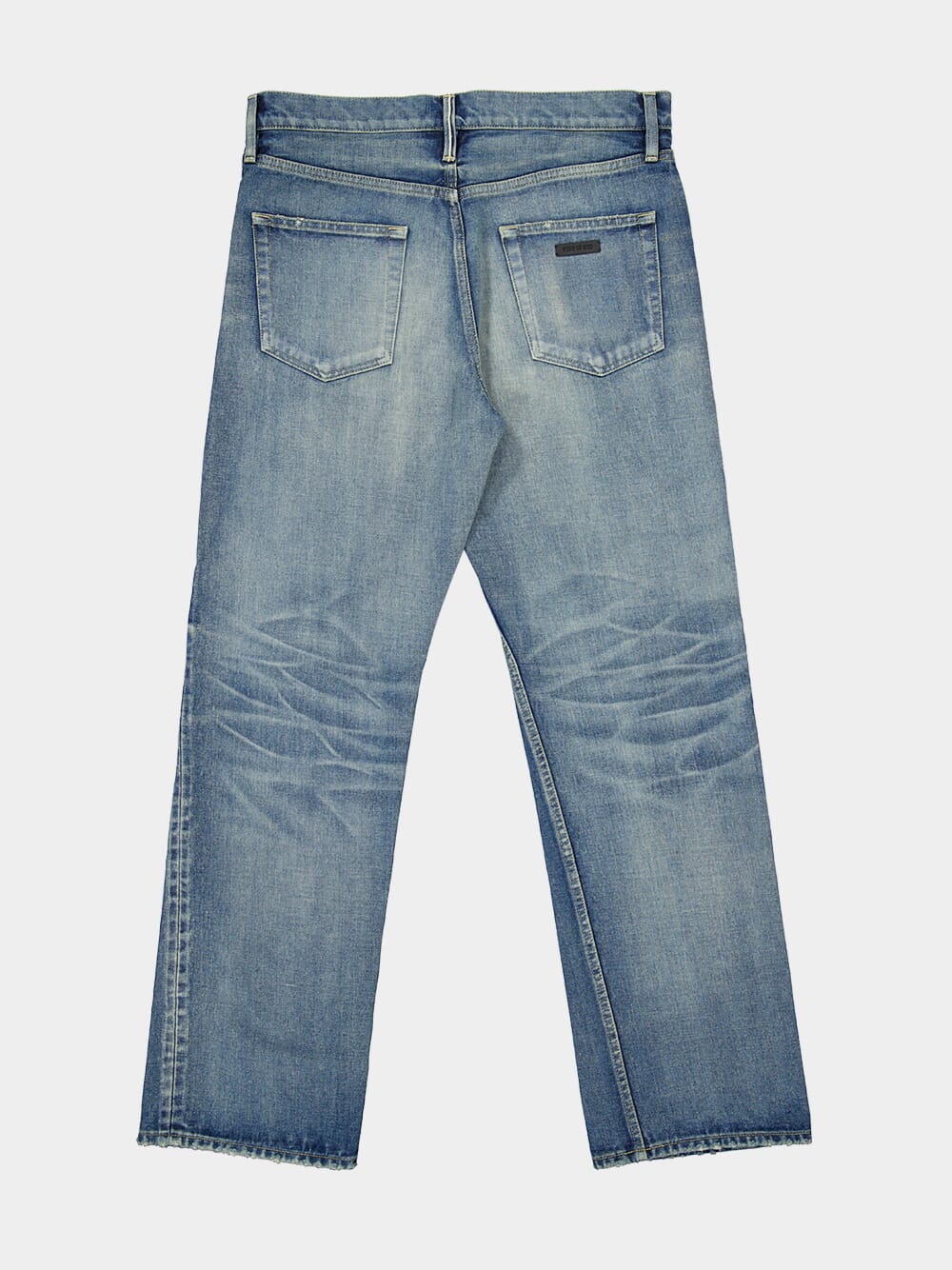 Vintage Indigo Denim Straight Jeans - Image 6