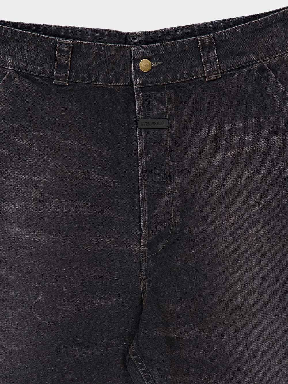 Washed Black Canvas Utility Pant - Image 3