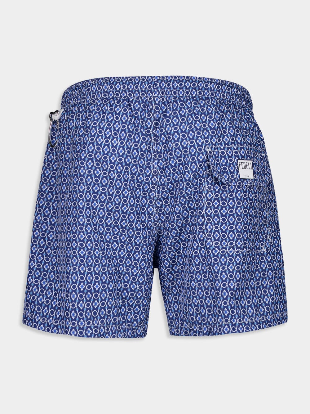 Blue Madeira Vintage Pattern Sustainable Swim Trunk - Image 2