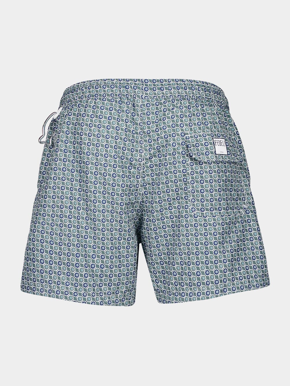 Blue Printed Swim Shorts Madeira - Image 2