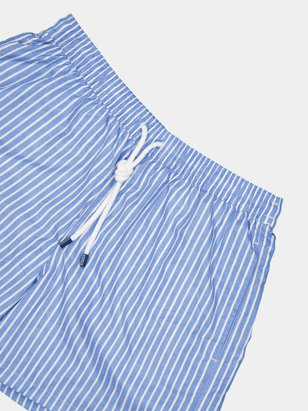 Blue Riga Pattern Swim Trunks - Image 3