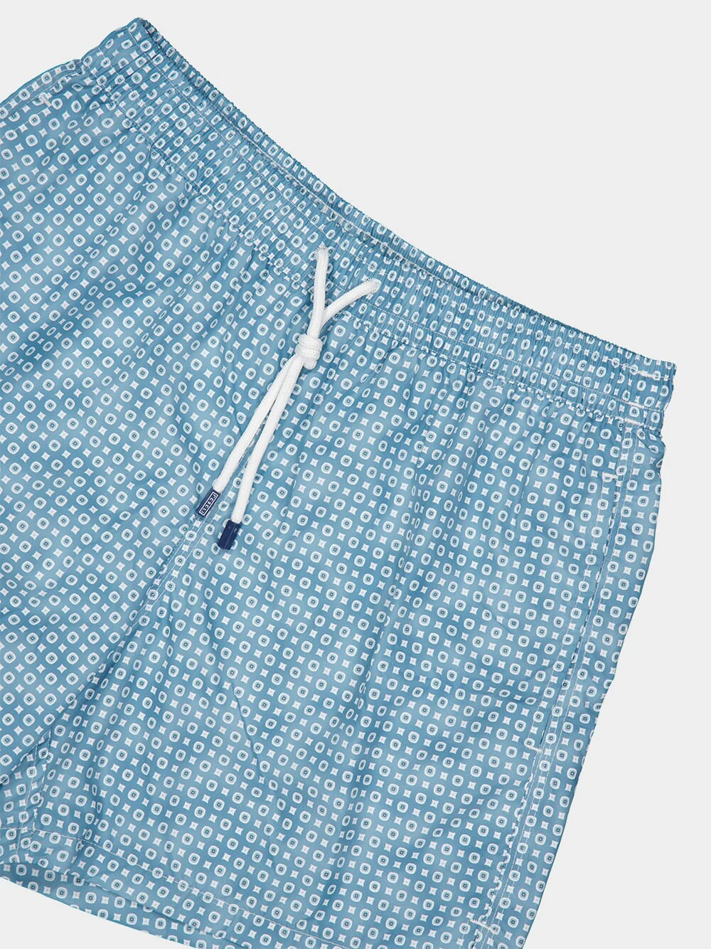 Cadetblue Bottoni Pattern Swim Trunks - Image 3