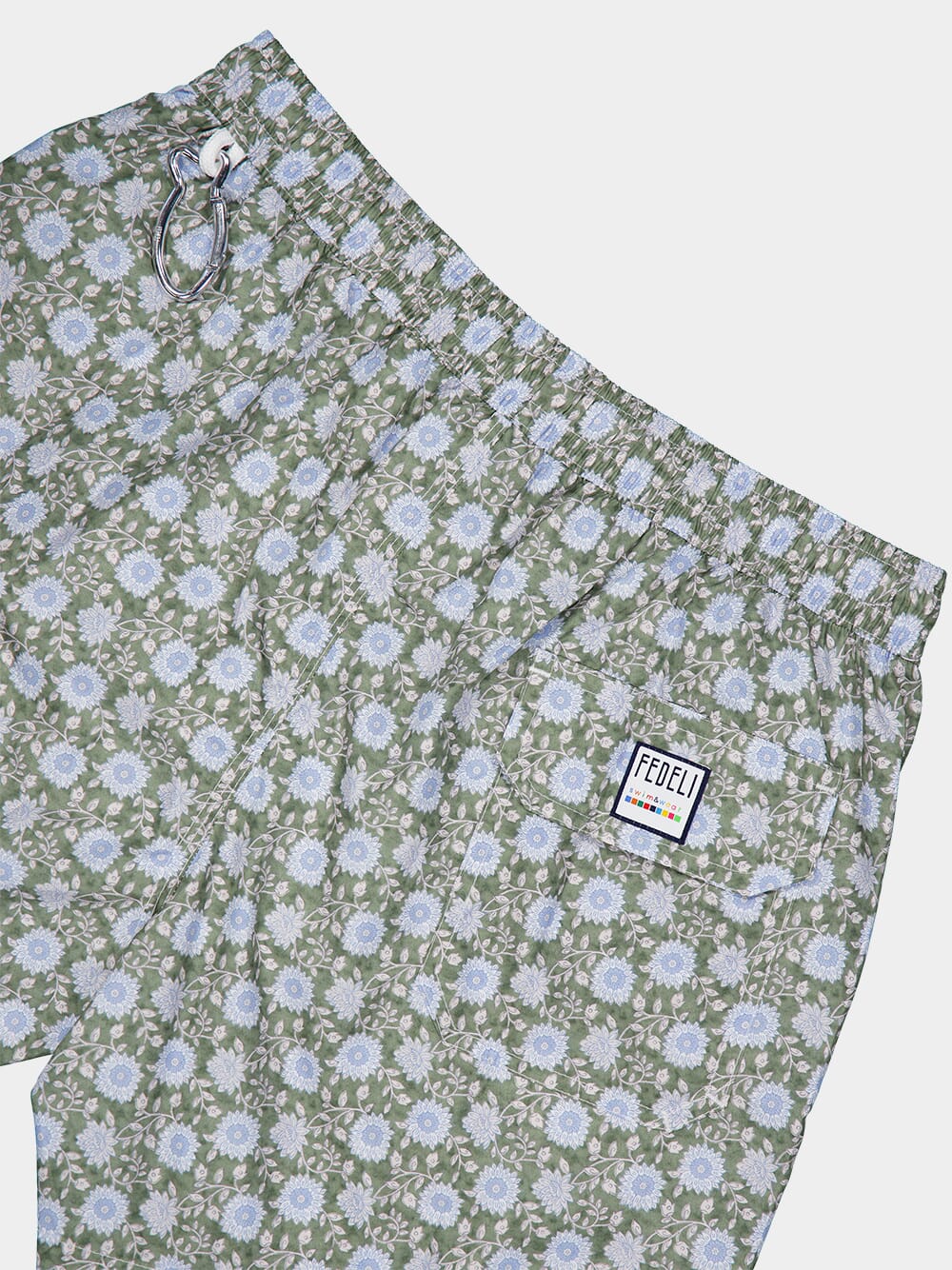 Green Madeira Bouquet Swim Trunks - Image 4