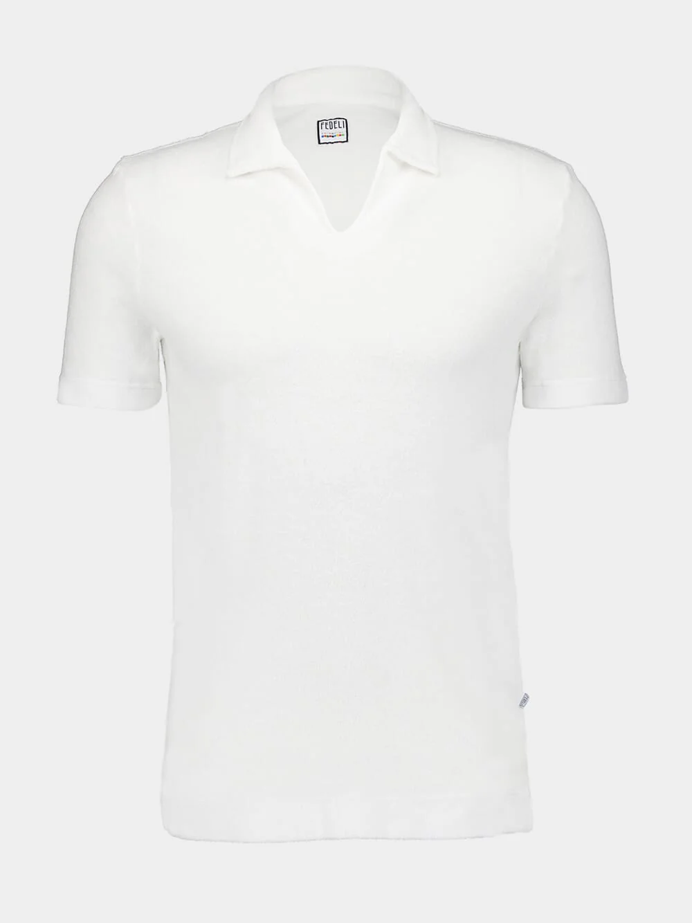Peter Mm. Terry Light Dusty White Polo Shirt