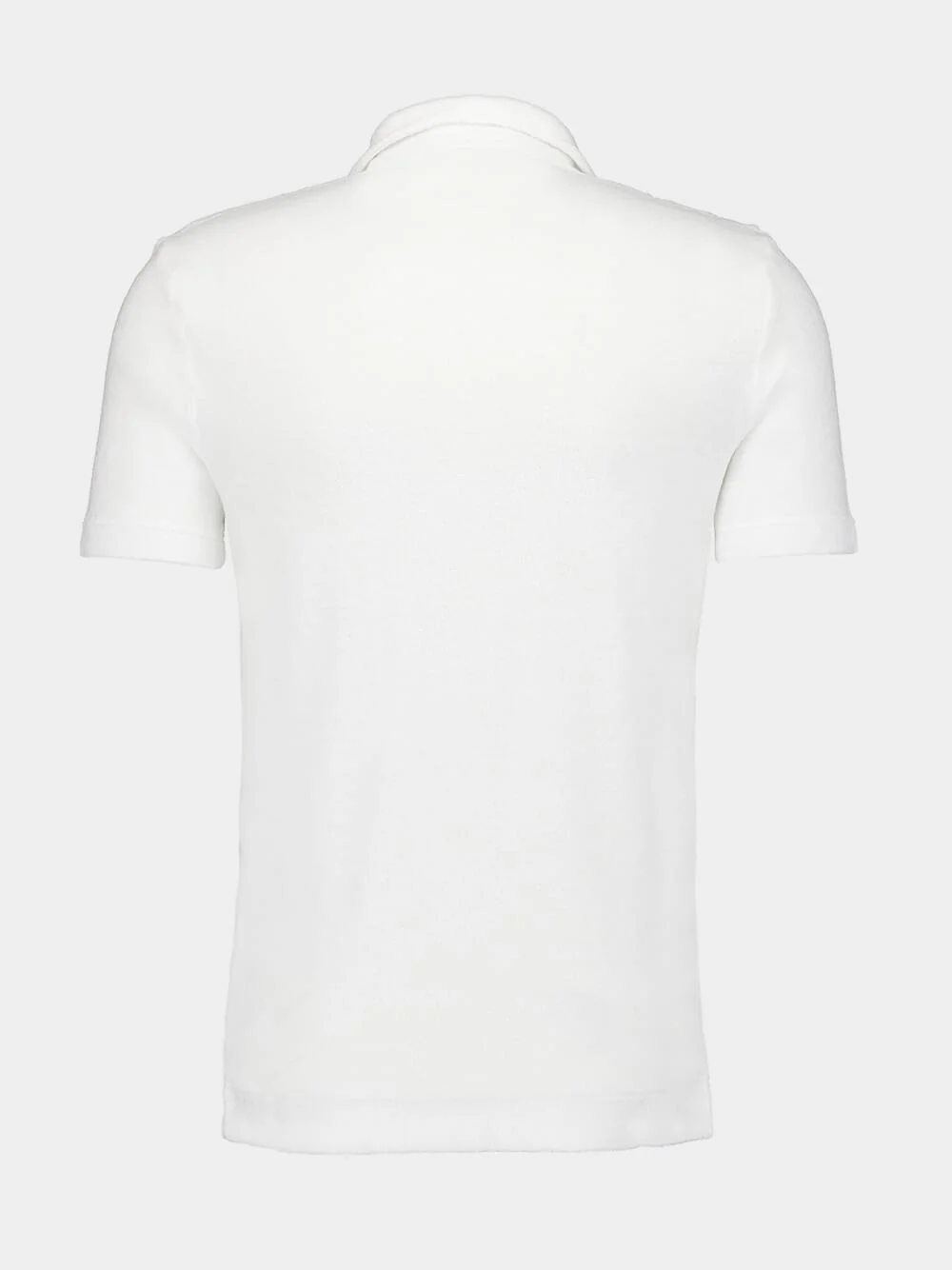 Peter Mm. Terry Light Dusty White Polo Shirt - Image 2