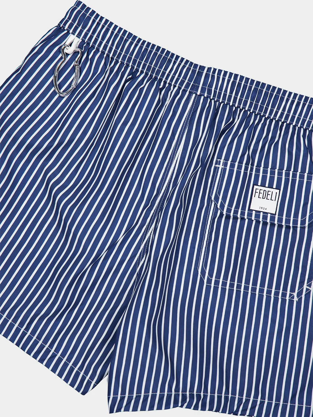 Dark Blue Striped Madeira Swim Trunks - Image 4
