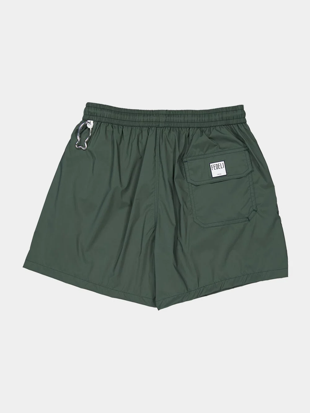 Dark Olive Green Madeira Swim Trunks - Image 6