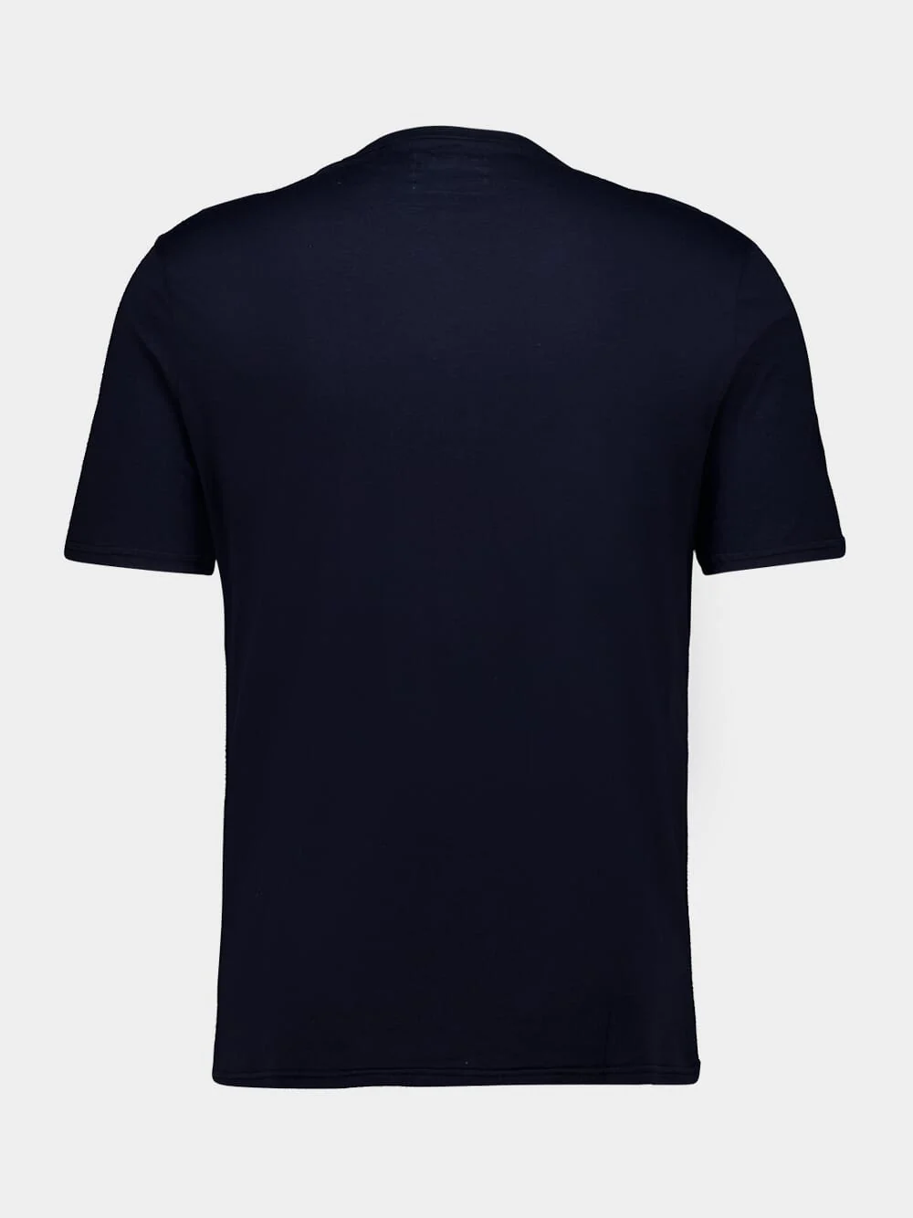 Midnight Blue Knitted Cotton T-Shirt - Image 2
