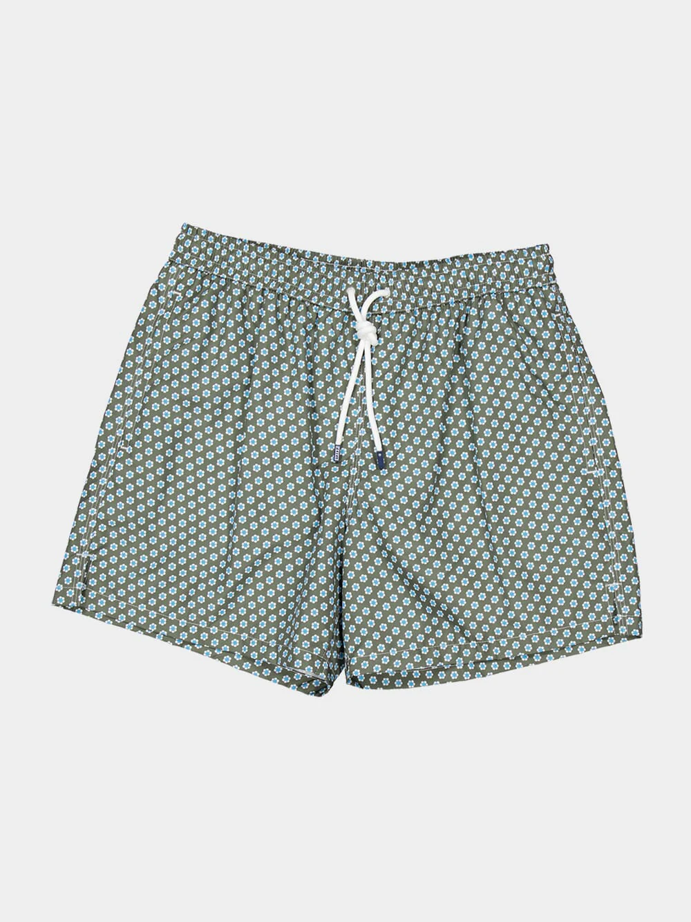 Olive Green Stars Madeira Swim Trunks - Image 5
