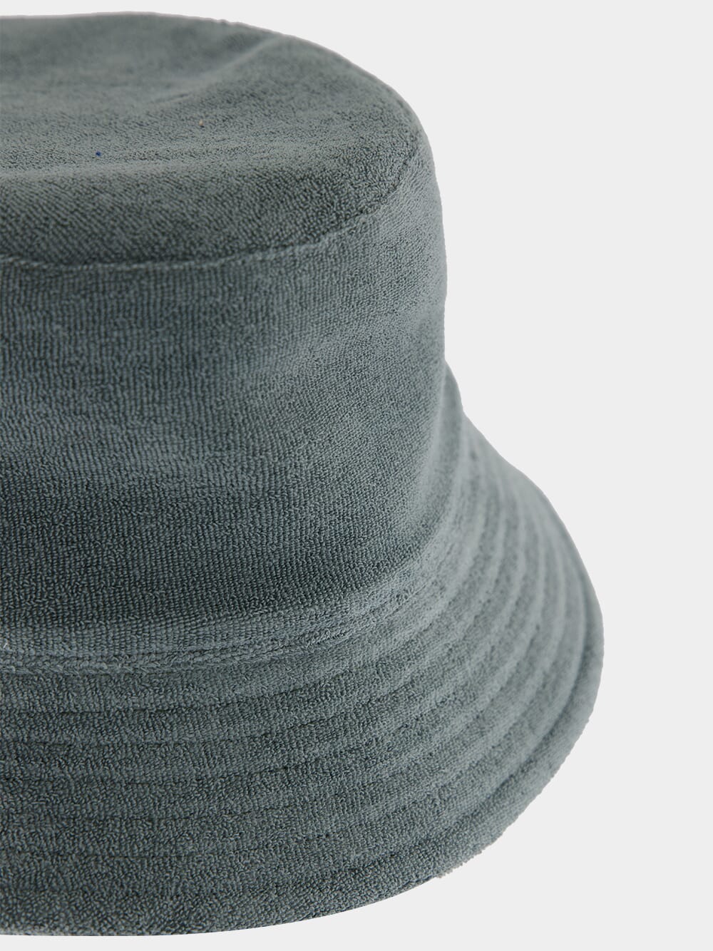 Olive Terry Cloth Cloche Cap - Image 3