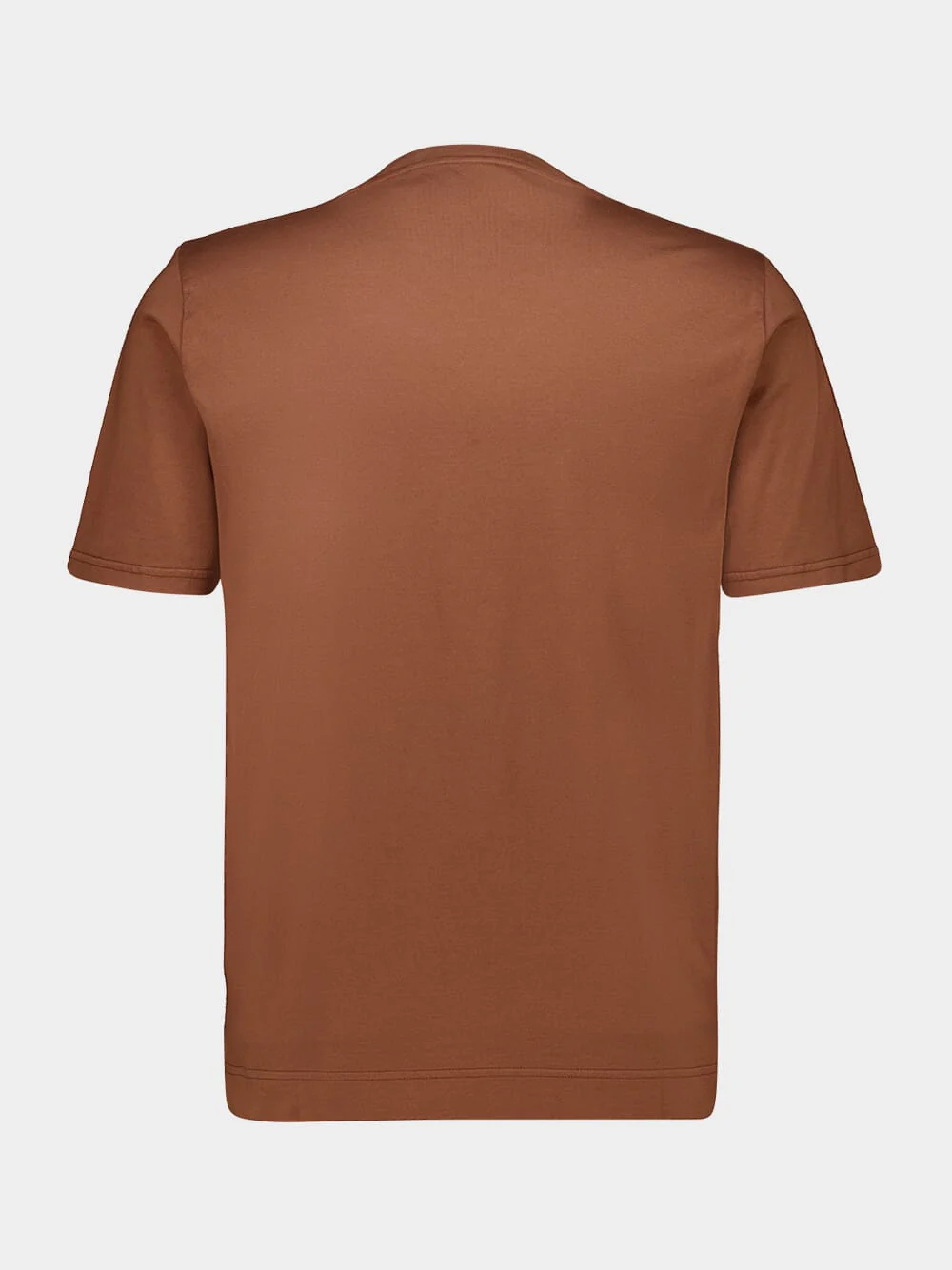 Sienna Brown Knitted Cotton T-Shirt - Image 2