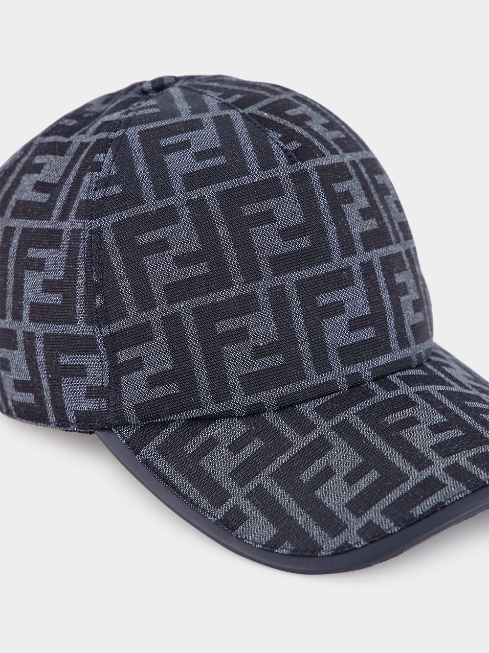 Blue FF Jacquard Baseball Cap - Image 4