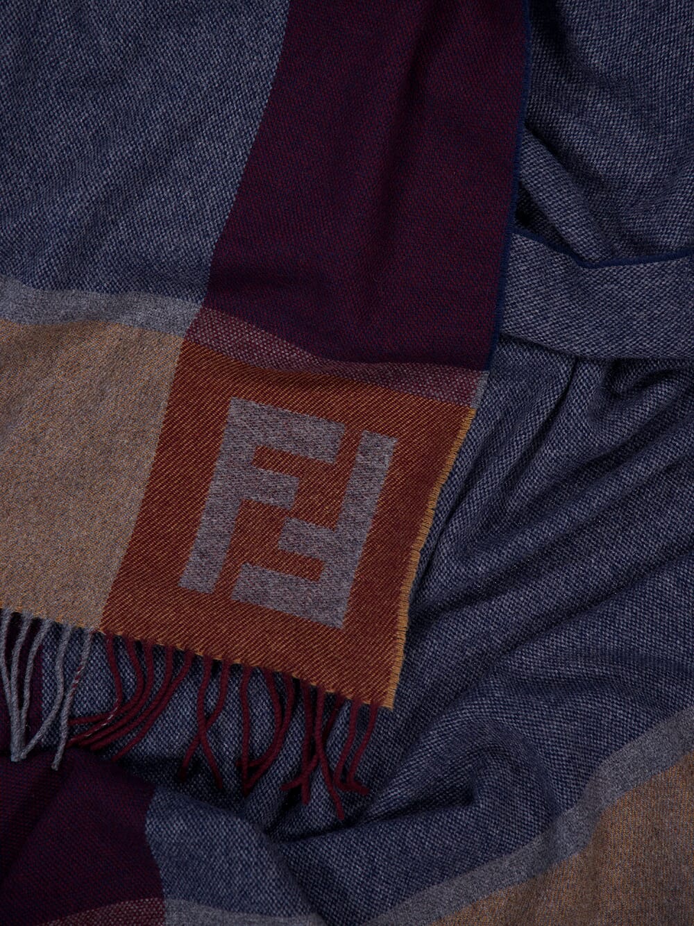 Blue Wool Maxi Scarf - Image 2
