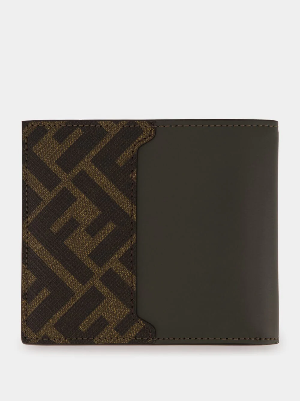 Khaki Green FF Bi-fold Wallet - Image 2