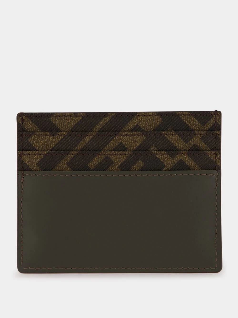 Khaki Green FF Squared Card Holder - Image 2