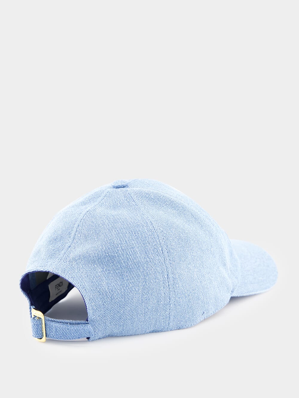 Light Blue Denim Baseball Cap - Image 2