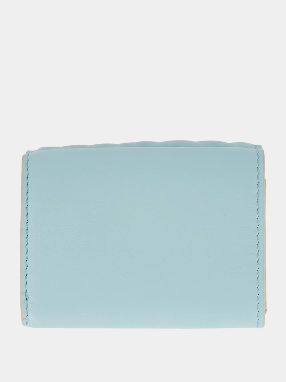 Light Blue Nappa Leather Baguette Wallet - Image 2