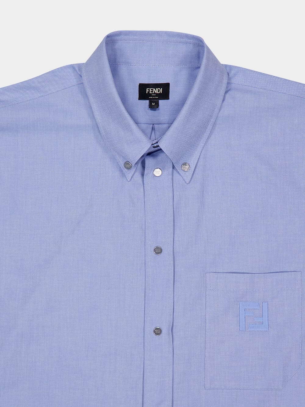 Airforce Blue Cotton Shirt - Image 3