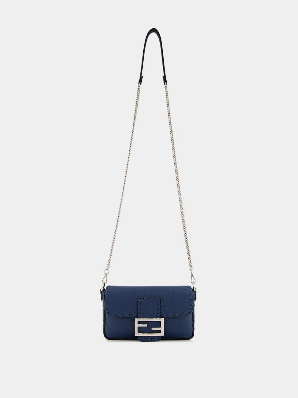 Blue Selleria Mini Baguette Bag - Image 3