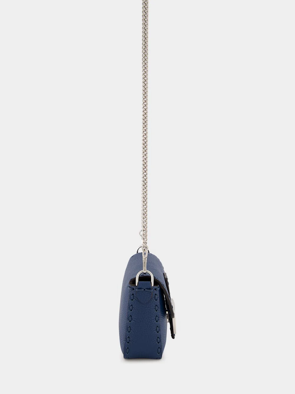 Blue Selleria Mini Baguette Bag - Image 5
