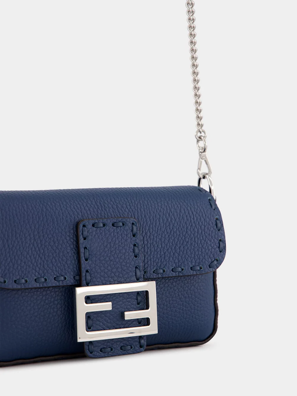 Blue Selleria Mini Baguette Bag - Image 8