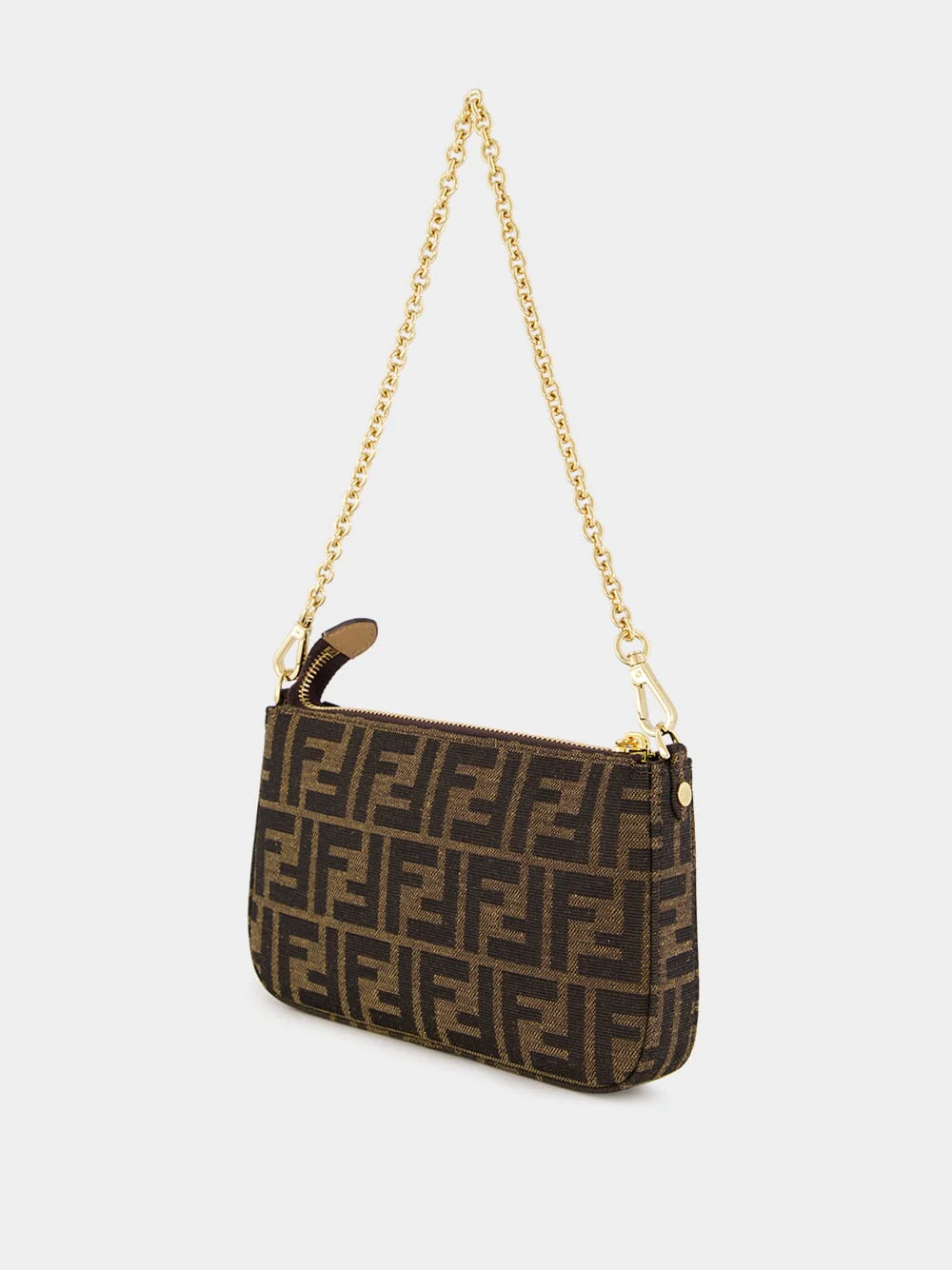 Brown FF Baguette Pouch - Image 5