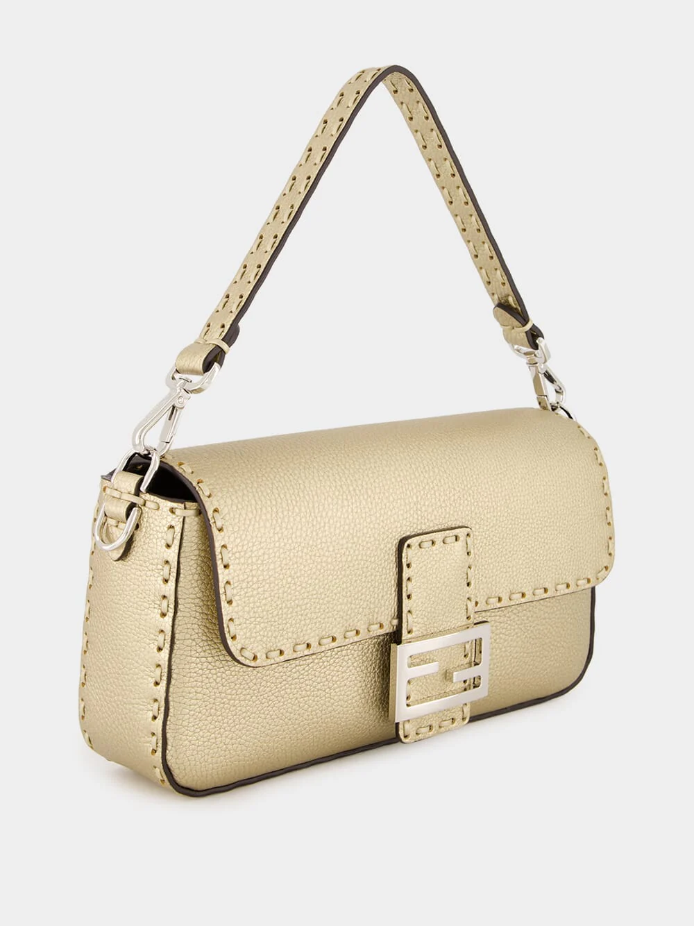 Champagne Gold Baguette Bag - Image 3